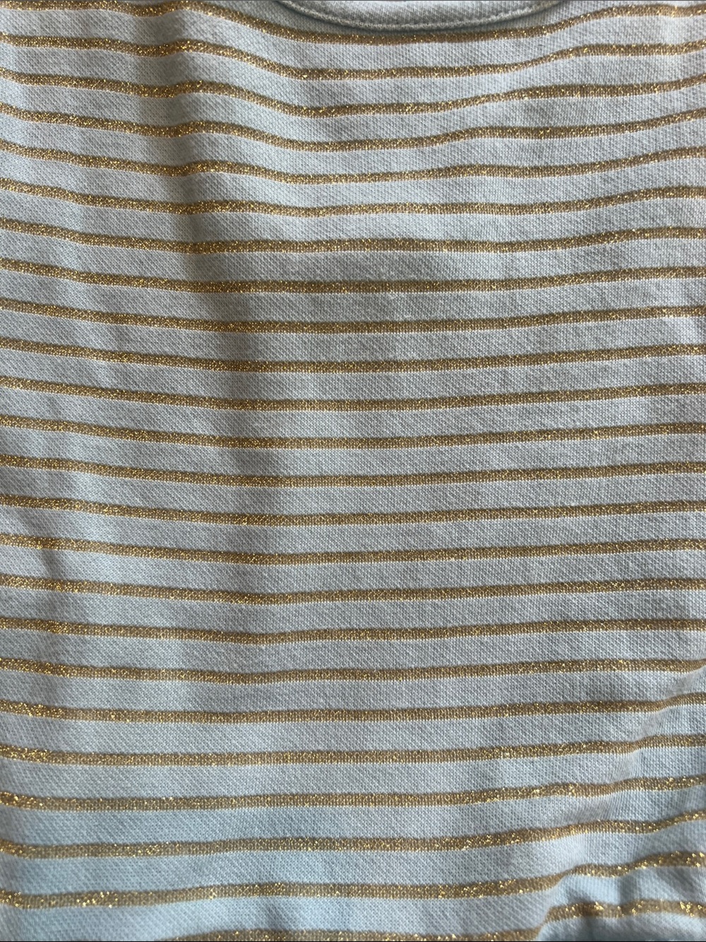 Mini Boden Light Blue and Gold Striped Tulle Party Dress - Picture 3 of 7